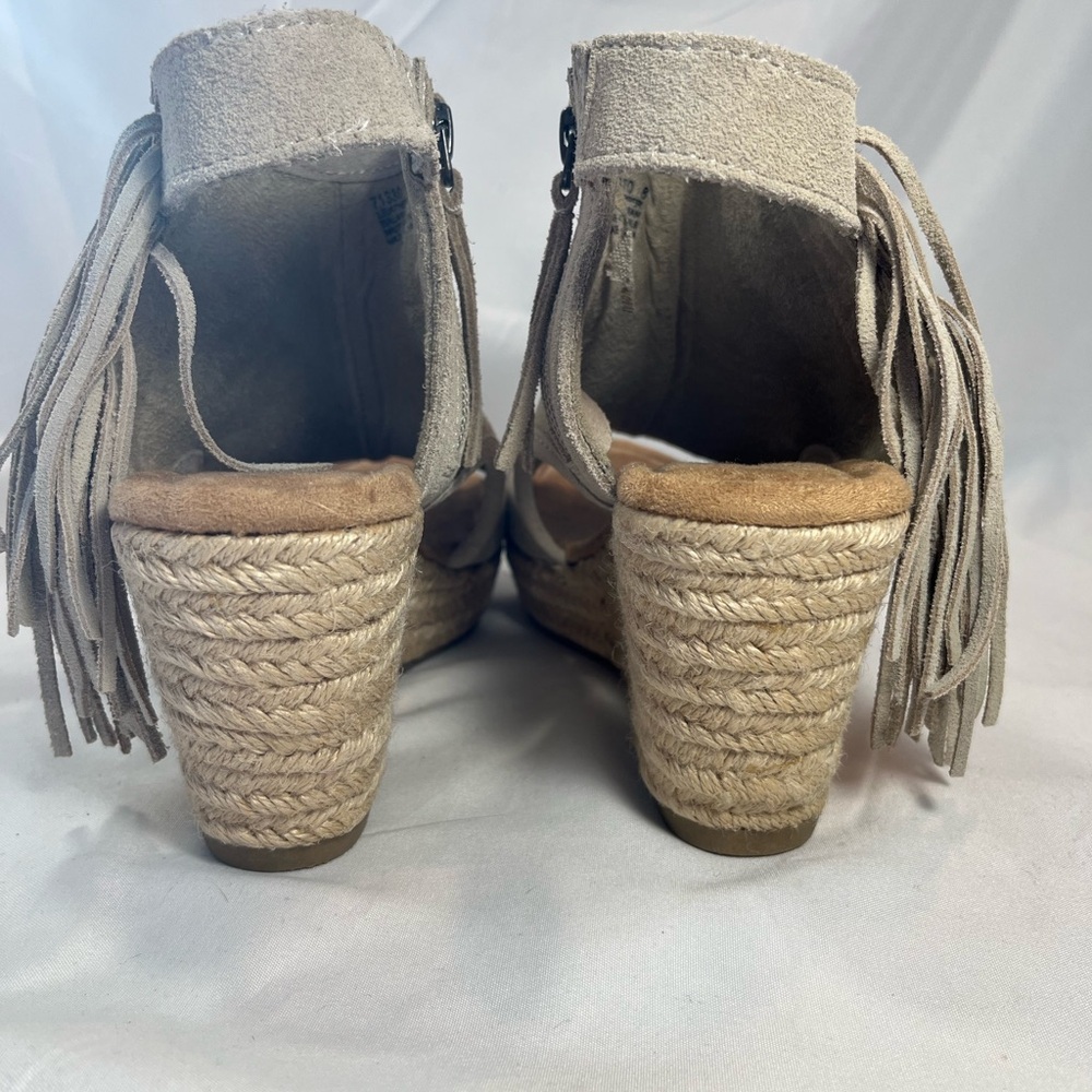 Minnetonka Fringed Platform Wedge Espadrilles - image 6